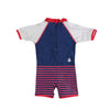 Combinaison body maillot de bain anti uv Mini yacht club bébé et enfant garçon avec protection solaire UPF 50+ style marin