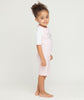 Combinaison body maillot de bain anti uv St Tropez protection solaire UPF50+ pour bébé et enfant fille rose