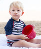 Couche Maillot de bain Anti-UV ajustable DEAUVILLE rayure style marin pour bébé garçon avec protection UPF 50+