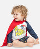 T-shirt maillot de bain anti uv manches longues "Super Héro" avec cape anti uv détachable, protection solaire UPF50+ pour bébé et enfant garçon