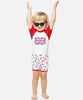 Combinaison body maillot de bain anti uv bébé et enfant garçon I love London protection solaire UPF 50+