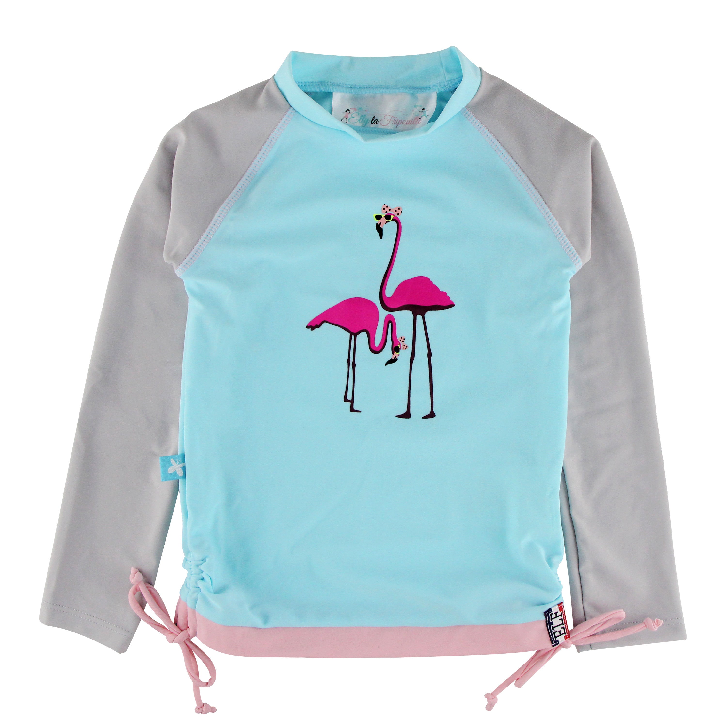 Maillot De Bain 2 Pièces Fille Anti-UV Manches Longues Écailles Poisson Licorne 3-12 Ans