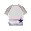 T-shirt Maillot de bain anti uv style marin "Little Miss Scherrer" pour enfant fille avec protection solaire UPF50+