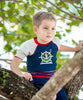 T-shirt de bain anti uv manches longues "Mini yacht club" protection solaire UPF50+ pour enfant garçon